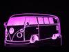 Retro Kombi 60's Classic volkswagon LED Night Light 7 Colours + Remote Control - Kustombox