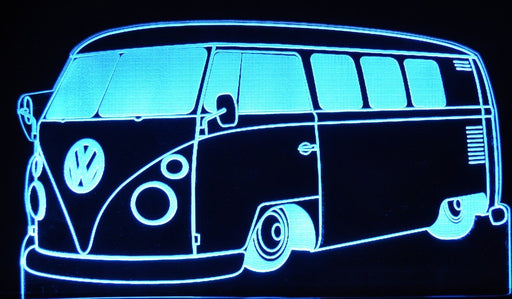 Retro Kombi 60's Classic volkswagon LED Night Light 7 Colours + Remote Control - Kustombox