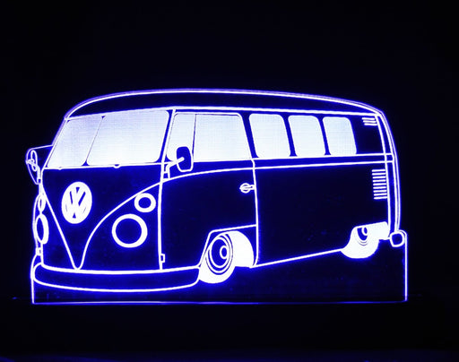 Retro Kombi 60's Classic volkswagon LED Night Light 7 Colours + Remote Control - Kustombox