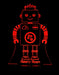 Robot Personalised Name - 3D LED Night Light 7 Colours + Remote Control - Kustombox