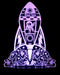Rocket Space Ship Personalised Name - 3D LED Night Light 7 Colours + Remote Control - Kustombox