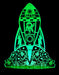 Rocket Space Ship Personalised Name - 3D LED Night Light 7 Colours + Remote Control - Kustombox