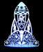 Rocket Space Ship Personalised Name - 3D LED Night Light 7 Colours + Remote Control - Kustombox
