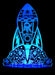 Rocket Space Ship Personalised Name - 3D LED Night Light 7 Colours + Remote Control - Kustombox