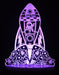 Rocket Space Ship Personalised Name - 3D LED Night Light 7 Colours + Remote Control - Kustombox