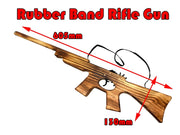 Rubber Band Rifle Gun Timber Gun Launcher Wooden Toy BRAND NEW - Kustombox
