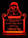 Santa Claus Please Stop Here Christmas Light 3D LED Night Light 7 Colours + Remote Control - Kustombox