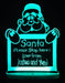 Santa Claus Please Stop Here Christmas Light 3D LED Night Light 7 Colours + Remote Control - Kustombox