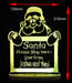 Santa Claus Please Stop Here Christmas Light 3D LED Night Light 7 Colours + Remote Control - Kustombox
