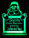 Santa Claus Please Stop Here Christmas Light 3D LED Night Light 7 Colours + Remote Control - Kustombox