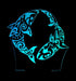 Shark and Dolphin Kiwi Art - 3D LED Night Light 7 Colours + Remote Control - Kustombox