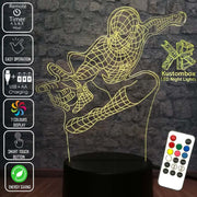 SPIDERMAN AVENGERS LED Night Light 7 Colours + Remote Control - Kustombox