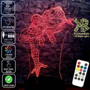 SPIDERMAN AVENGERS LED Night Light 7 Colours + Remote Control - Kustombox