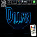 Spiderman Font Personalised Name 3D LED Night Light 7 Colours + Remote Control - Kustombox