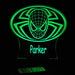 Spiderman Personalised Name - 3D LED Night Light 7 Colours + Remote Control - Kustombox