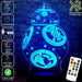 Star Wars BB-8- LED Night Light 7 Colours + Remote Control - KustomboxNight Lights & Ambient LightingKustomboxStandard Size