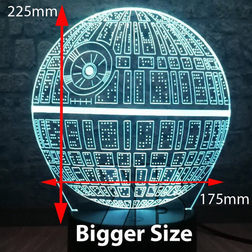 Star Wars - Imperial Death Star LED Night Light 7 Colours + Remote Control - Kustombox