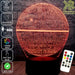 Star Wars - Imperial Death Star LED Night Light 7 Colours + Remote Control - Kustombox