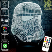 Star Wars Rebel Stormtrooper - LED Night Light 7 Colours + Remote Control - Kustombox