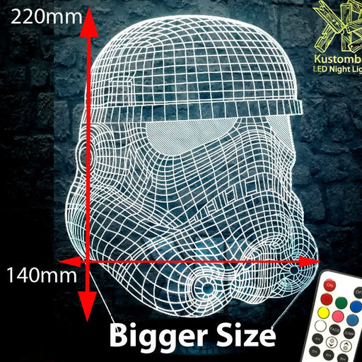 Star Wars Rebel Stormtrooper - LED Night Light 7 Colours + Remote Control - Kustombox