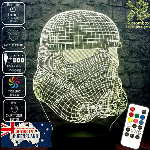 Star Wars Rebel Stormtrooper - LED Night Light 7 Colours + Remote Control - Kustombox