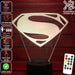 SUPERMAN LOGO DC COMICS 3D LED Night Light 7 Colours + Remote Control - Kustombox dc comics