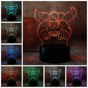 Superman Man of Steel Dc 3D LED Night Light 7 Colours + Remote Control - Kustombox dc comics