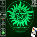 Supernatural Logo Personalised Name 3D LED Night Light 7 Colours + Remote Control - Kustombox