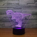 T REX Dinosaur Jurrasic Wire 3D - LED Night Light 7 Colours + Remote Control - Kustombox