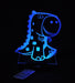 T Rex Dinosaur Personalised Name - 3D LED Night Light 7 Colours + Remote Control - Kustombox