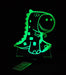 T Rex Dinosaur Personalised Name - 3D LED Night Light 7 Colours + Remote Control - Kustombox