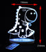 T Rex Dinosaur Personalised Name - 3D LED Night Light 7 Colours + Remote Control - Kustombox