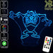 Tazzie Devil Looney Tunes Grinning- 3D LED Night Light 7 Colours + Remote Control - Kustombox