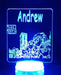 Teen Titans Personalised Name 3D LED Night Light 7 Colours + Remote Control - Kustombox