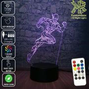 The Flash DC Comics - 3D LED Night Light 7 Colours + Remote Control - Kustombox