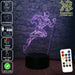 The Flash DC Comics - 3D LED Night Light 7 Colours + Remote Control - Kustombox