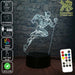 The Flash DC Comics - 3D LED Night Light 7 Colours + Remote Control - Kustombox