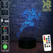 The Flash DC Comics - 3D LED Night Light 7 Colours + Remote Control - Kustombox