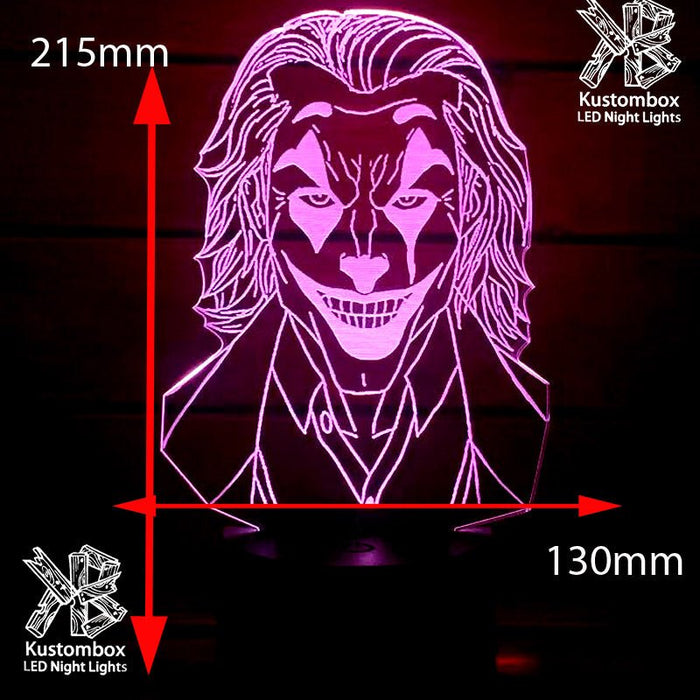 The Joker Batman - LED Night Light 7 Colours + Remote Control - Kustombox