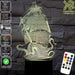 The Kraken Ship Giant Squid 3D LED Night Light 7 Colours + Remote Control - Kustombox