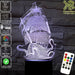 The Kraken Ship Giant Squid 3D LED Night Light 7 Colours + Remote Control - Kustombox
