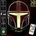 The Mandalorian beskar'gam Helmet - LED Night Light 7 Colours + Remote Control - Kustombox star wars
