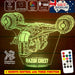 The Mandalorian Razor Crest - LED Night Light 7 Colours + Remote Control - Kustombox star wars