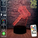 Thor Hammer Ragnarok the Avengers - 3D LED Night Light 7 Colours + Remote Control - Kustombox