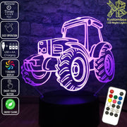 Tractor Funky Farm Machine 3D - LED Night Light 7 Colours + Remote Control - Kustombox