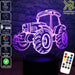 Tractor Funky Farm Machine 3D - LED Night Light 7 Colours + Remote Control - Kustombox
