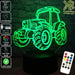 Tractor Funky Farm Machine 3D - LED Night Light 7 Colours + Remote Control - Kustombox