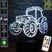 Tractor Funky Farm Machine 3D - LED Night Light 7 Colours + Remote Control - Kustombox