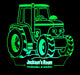 Tractor Personalised Name - 3D LED Night Light 7 Colours + Remote Control - Kustombox
