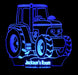 Tractor Personalised Name - 3D LED Night Light 7 Colours + Remote Control - Kustombox
